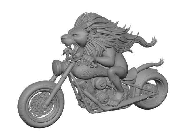 3D model for Lion drive on chopper full wheels