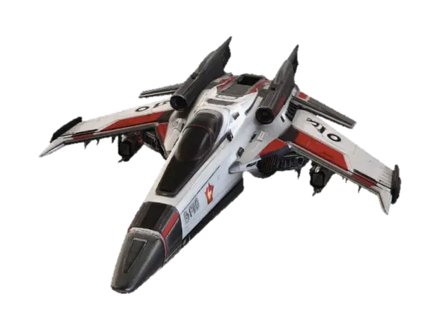 Crimson Viper Interceptor - Aircraft 3D model, vytvořený pomocí AI