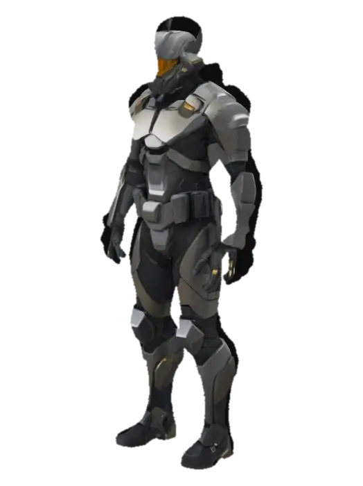 Cybernetic Guardian - Humanbody 3D model, vytvořený pomocí AI
