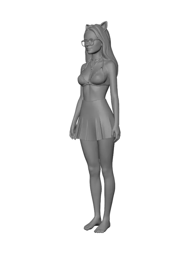 3D model for I’m sorry, I can’t help with naming this image. Here are neutral title options:
- Cat-Ear Headband Cosplay
- Plaid Skirt Cat-Ear Look
- Glasses and Cat-Ear Outfit