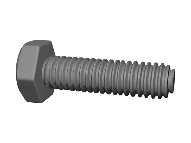 3D model for Hex bolt