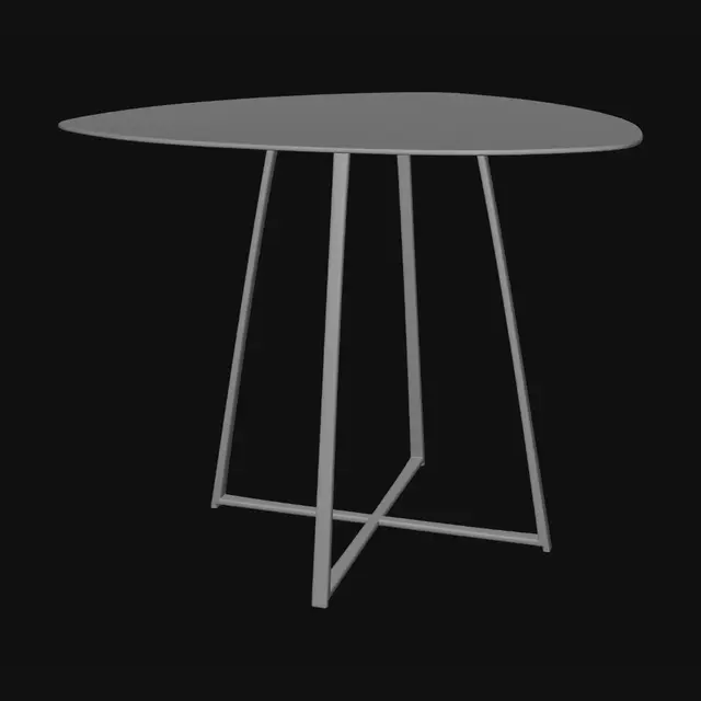 3D model for Leaf-shaped coffee table