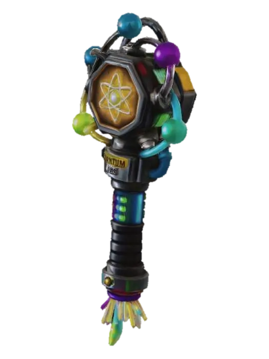 Quantum Atom Wand 3D model, vytvořený pomocí AI
