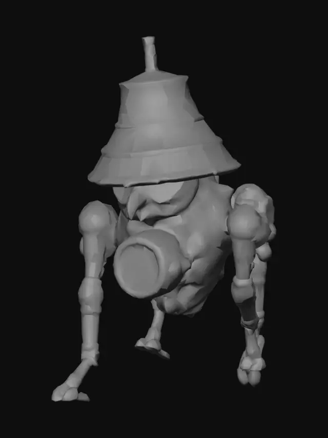 3D model for Clockwork Owl Automaton