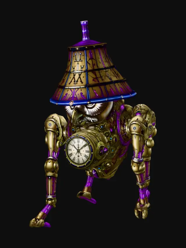 3D model for Clockwork Owl Automaton