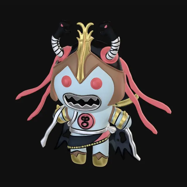 3D model for Crimson Oni Knight