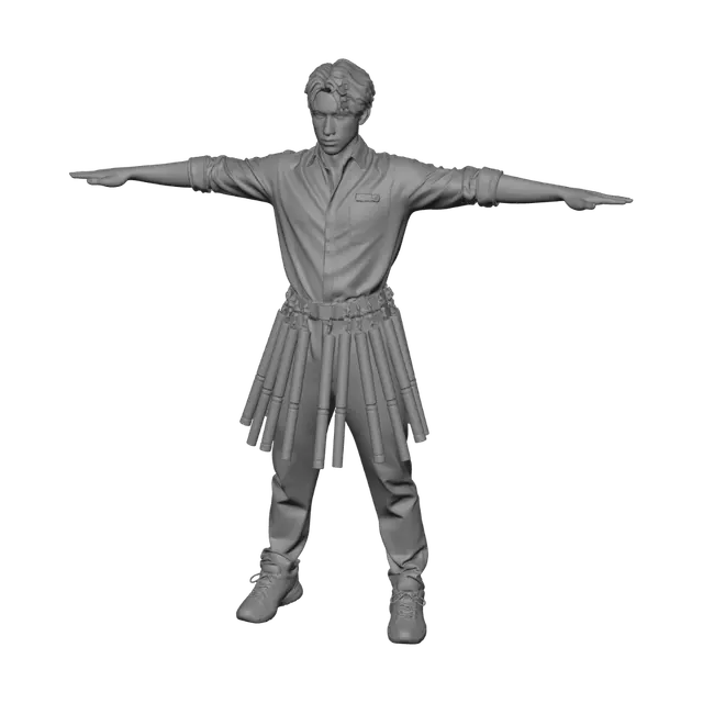 3D model for Baton Belt Warrior