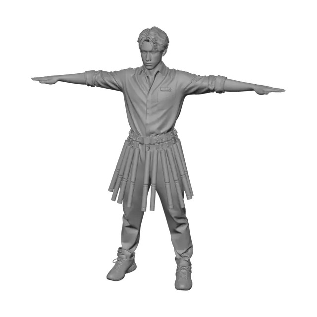 3D model for Baton Belt Warrior