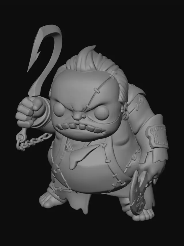 3D model for Bloodstained Zombie Butcher