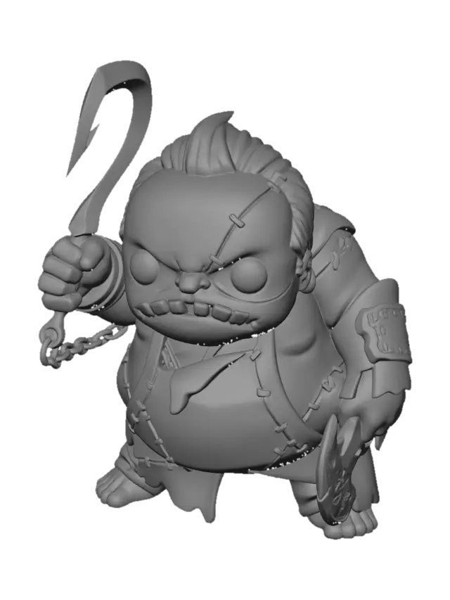 3D model for Bloodstained Zombie Butcher