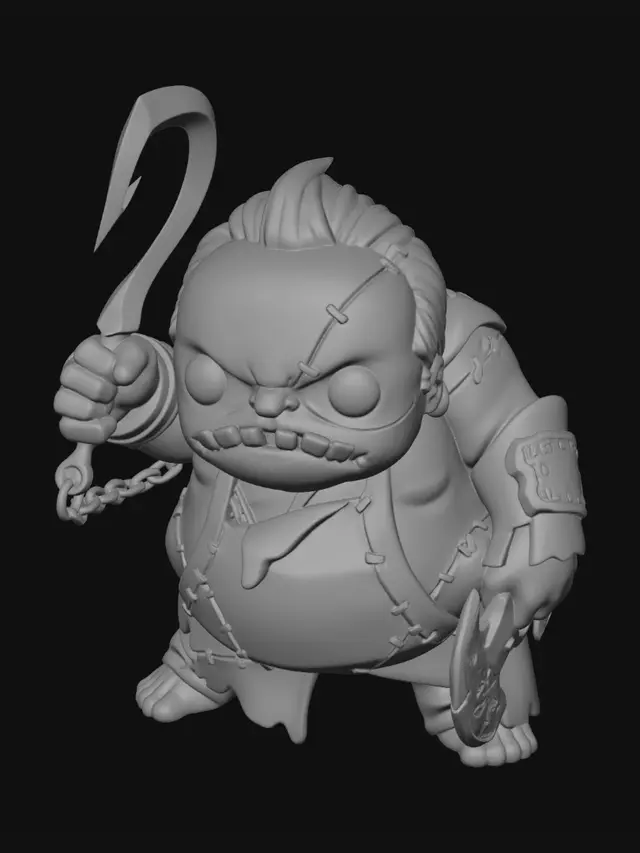 3D model for Bloodstained Zombie Butcher