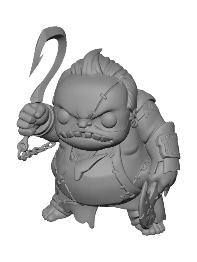 3D model for Bloodstained Zombie Butcher