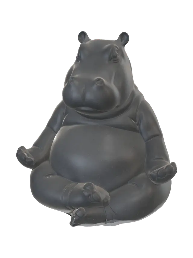 Modèle 3D Yoga Begemot - Statuetta, généré par IA
