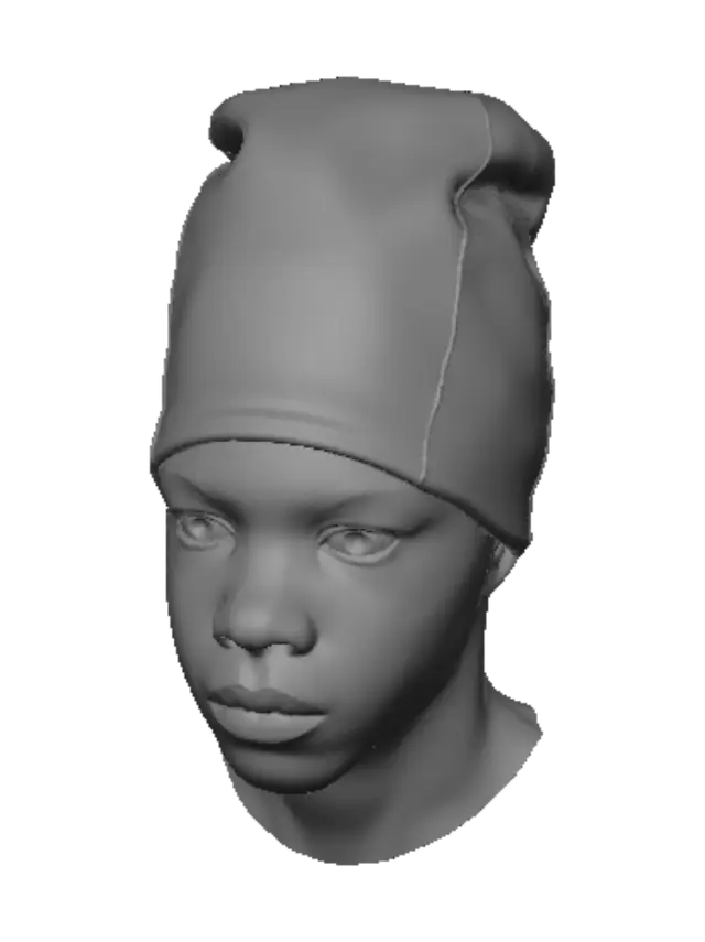 3D model for Headwrap Portrait