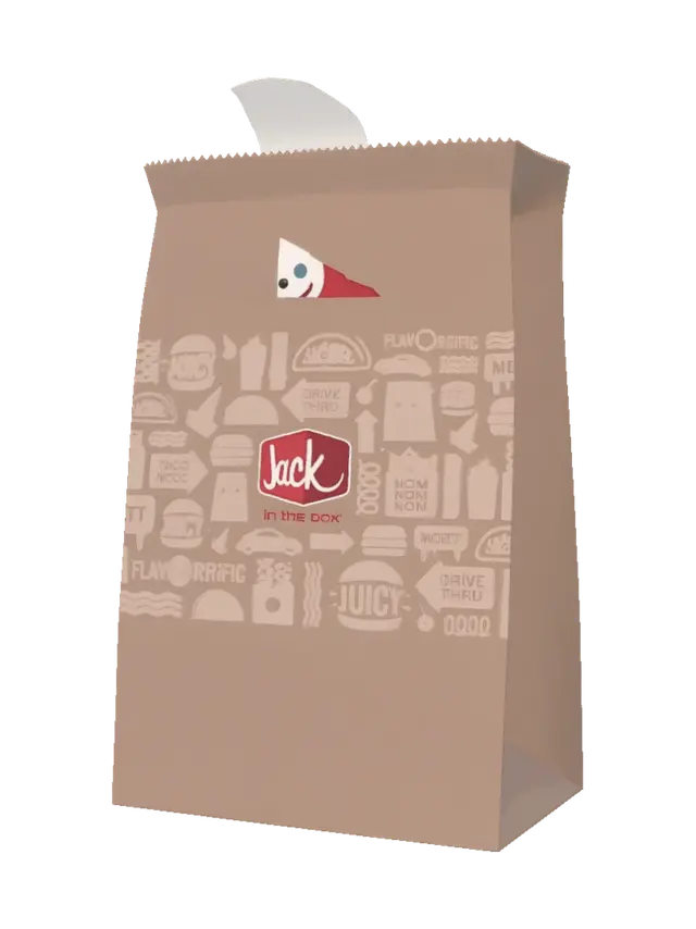 Modello 3D Jack in the Bag, generato dall’IA
