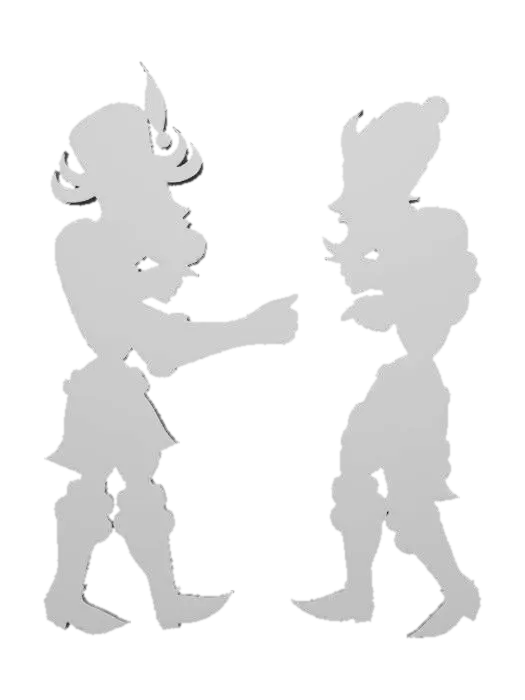 3D model for Two Folk Dancers