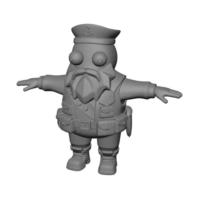 3D model for Captain Beardsail