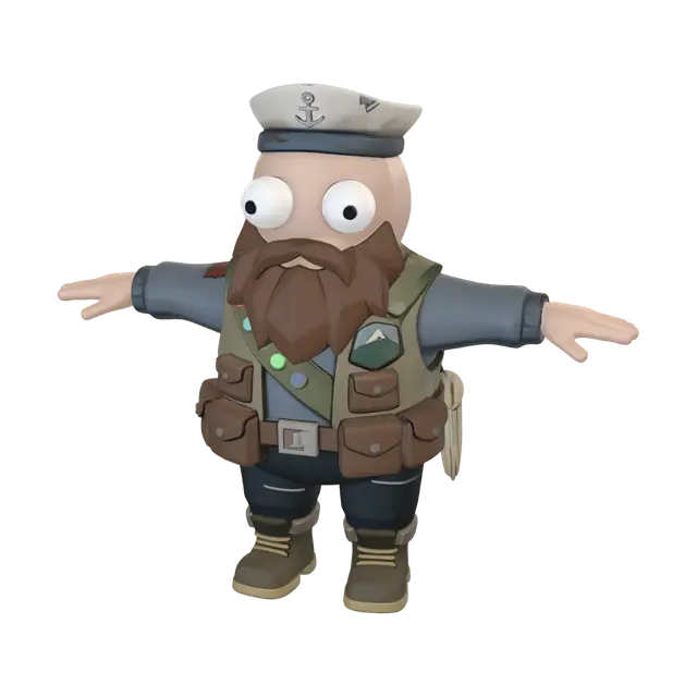 3D model for Captain Beardsail