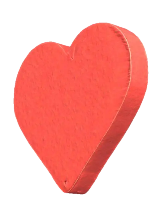 Heart - Shape 3D model, vytvořený pomocí AI