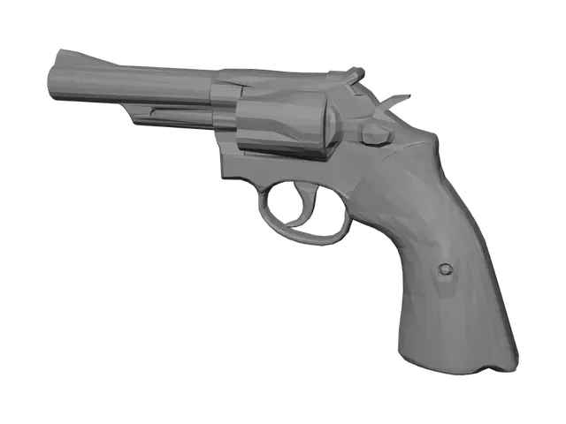3D model for Smith & Wesson 357 Magnum Revolver