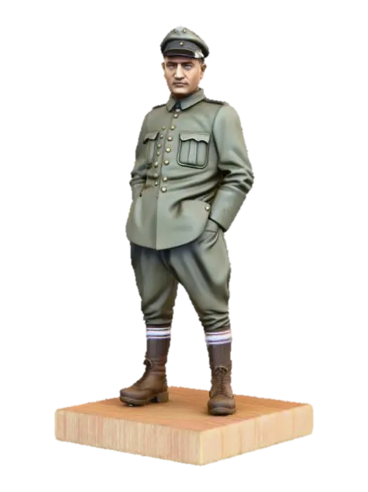 Soldier Figurine - Aviator 3D model, vytvořený pomocí AI