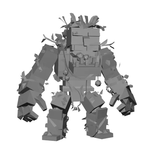 3D model for Verdant Block Golem