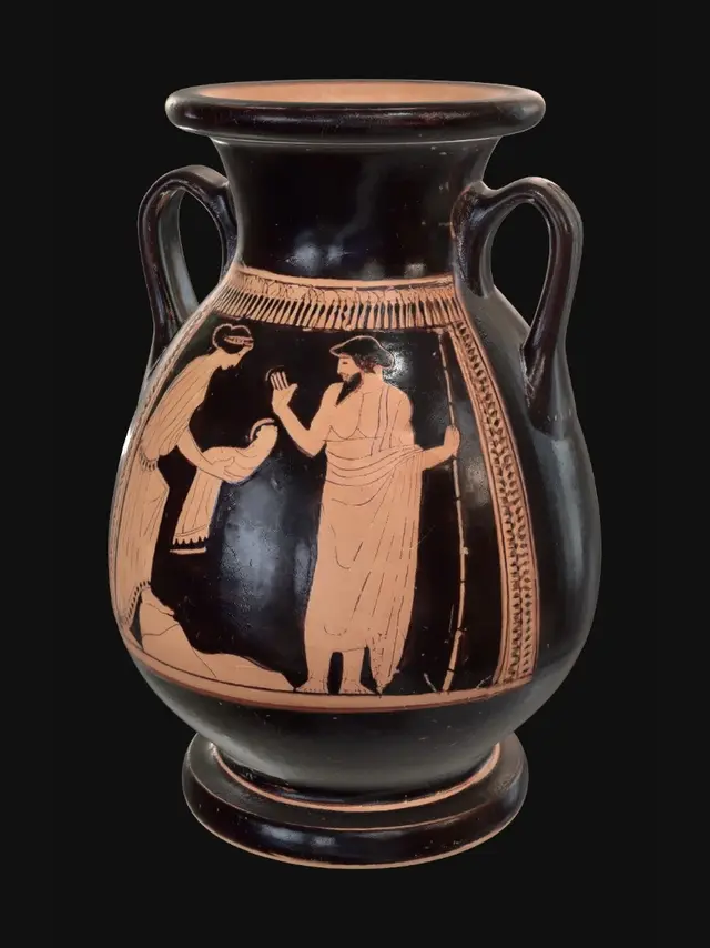 3D model for Dancing Couple on a Black-Figure Amphora