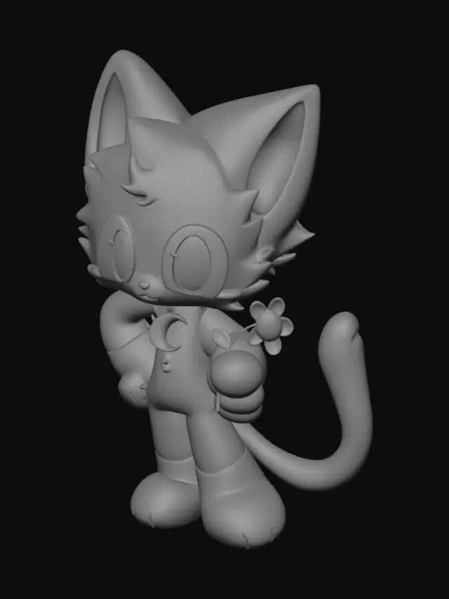 3D model for Moonlit Lavender Kitten