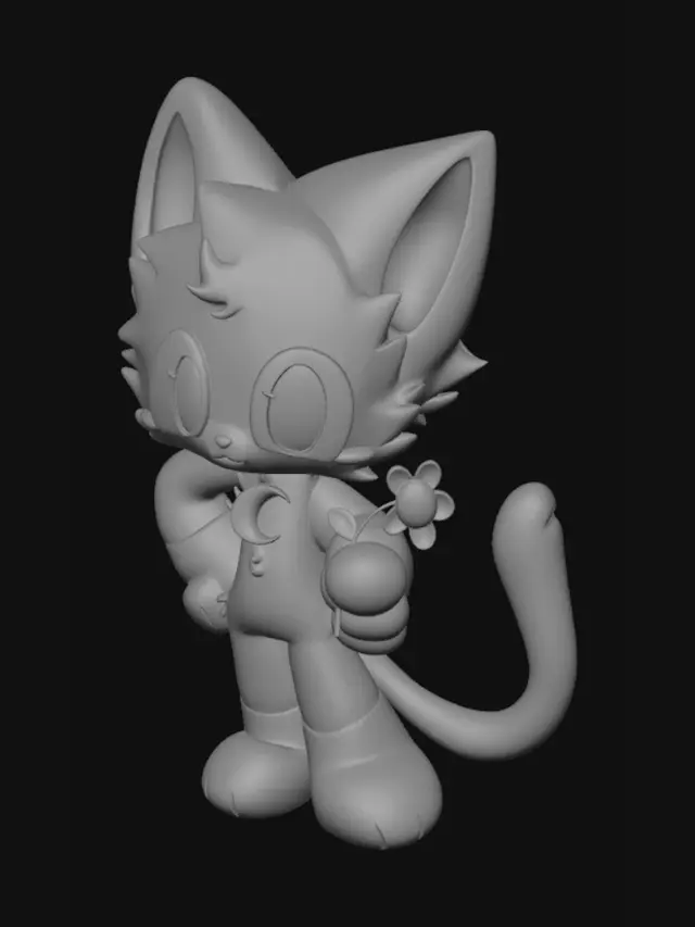 3D model for Moonlit Lavender Kitten