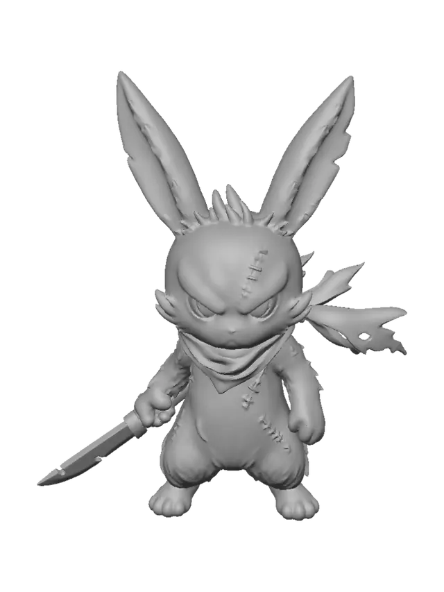 3D model for Crimson Stitch Bunny