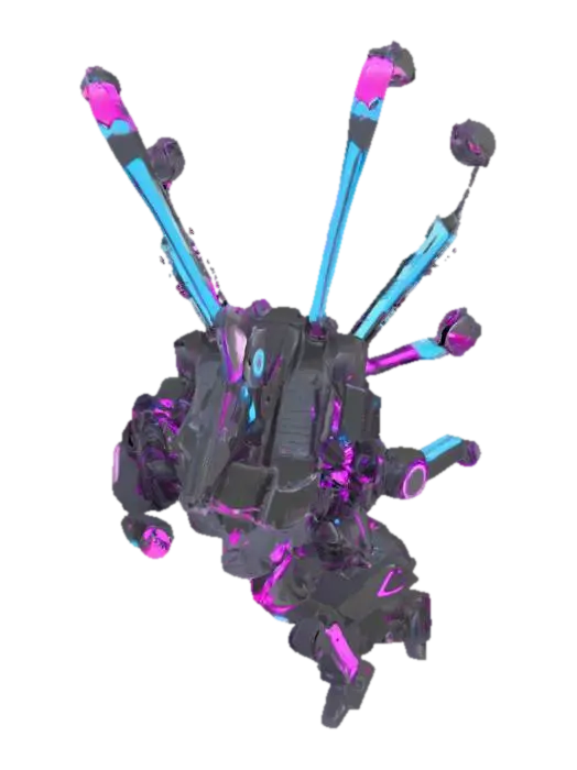 Modello 3D Protogen Flight Mech, generato dall’IA