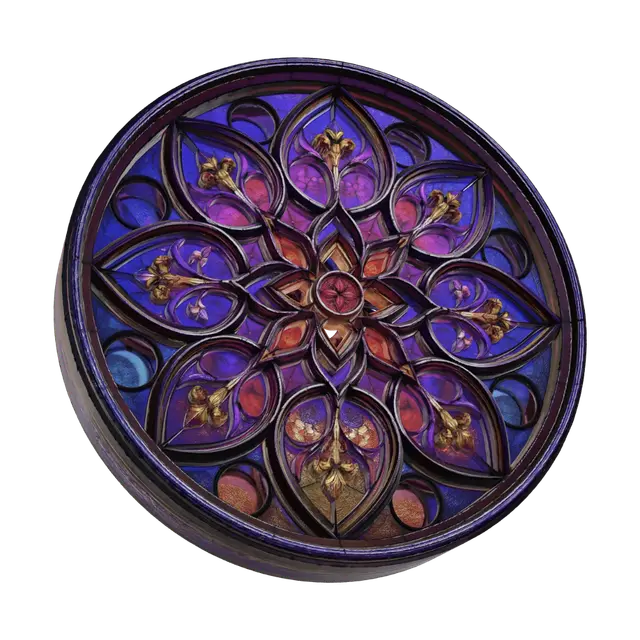 3D model for Stained Glass Mandala