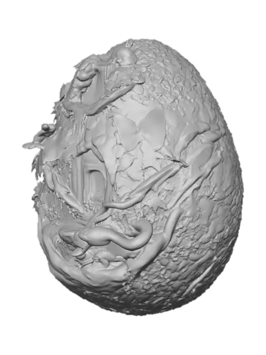 3D model for Jungle egg