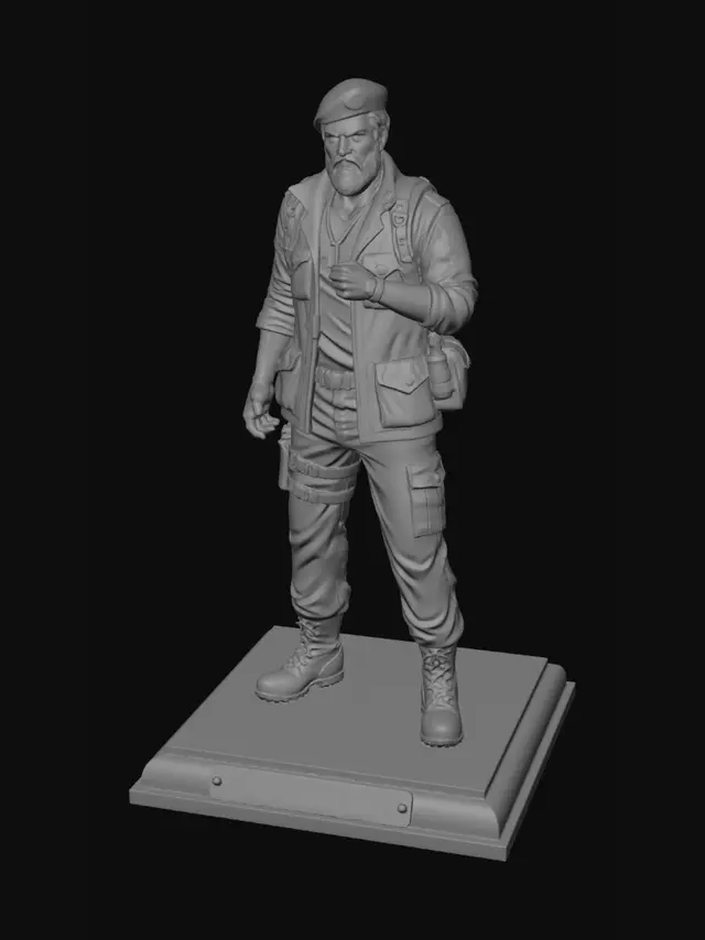 3D model for Bill Overbeck STL Reference Figure