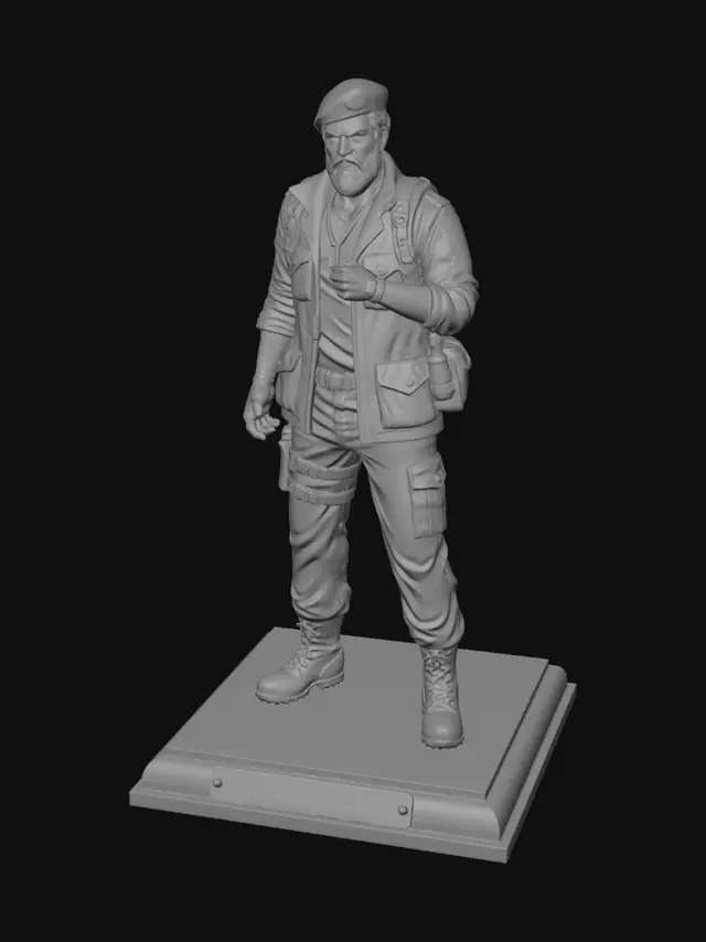 3D model for Bill Overbeck STL Reference Figure