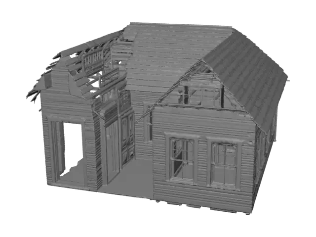 3D model for Moss-Covered Abandoned House