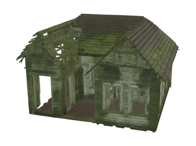 3D model for Moss-Covered Abandoned House
