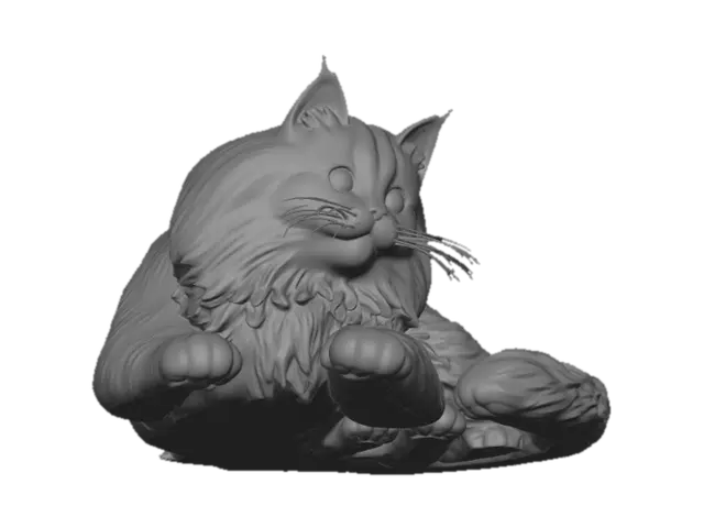 3D model for Кот на лежанке