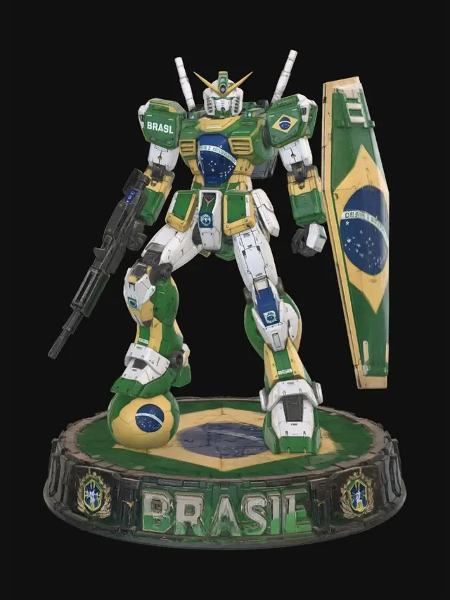 3D model for Brasil Gundam