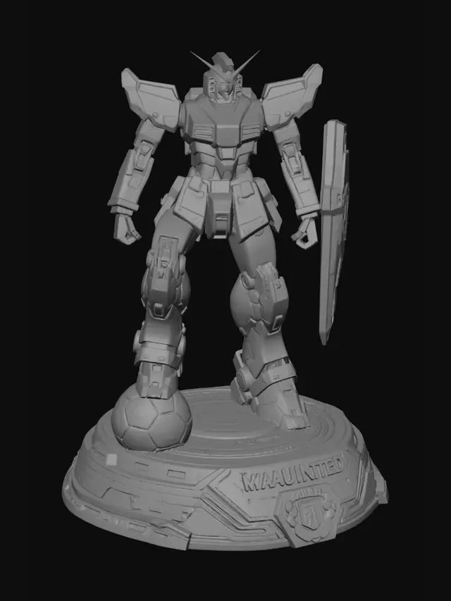 3D model for Manchester United Gundam