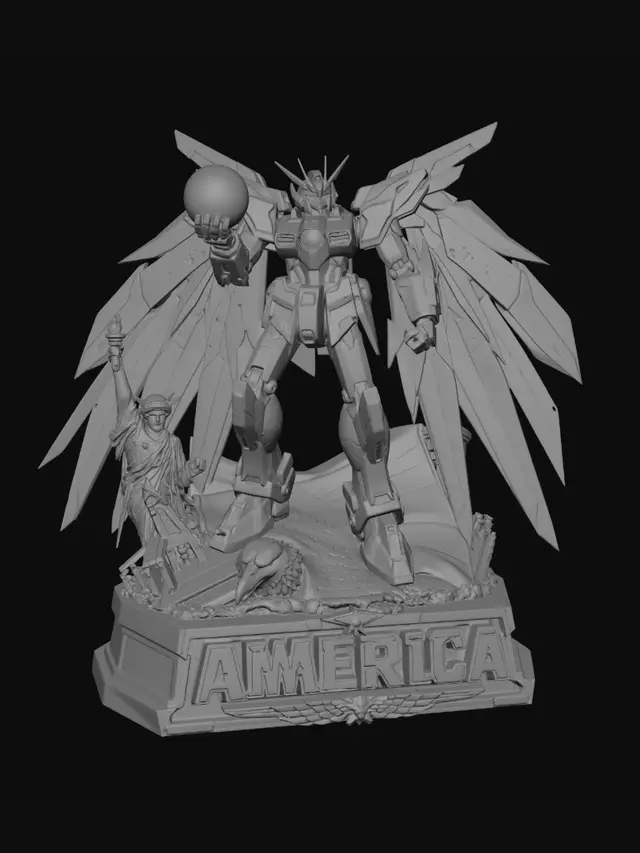 3D model for Gundam America