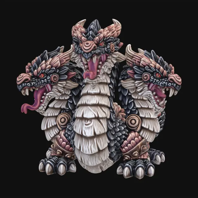 3D model for Three-Headed Dragon