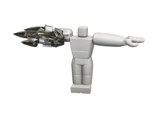 Aberrant John Doe 3D model, vytvořený pomocí AI