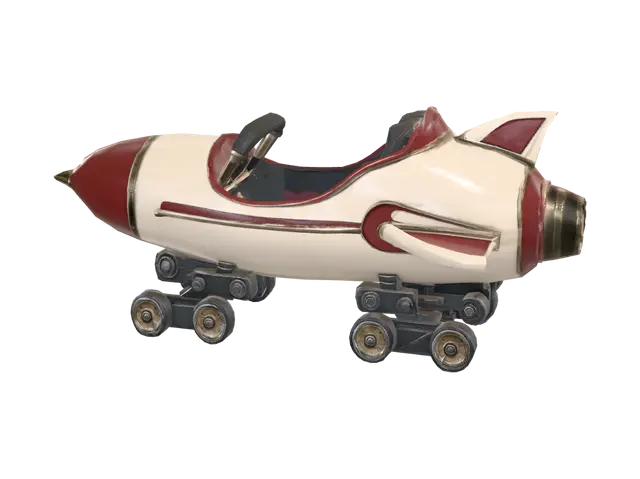 3D model for Cosmic Rocket Carriage