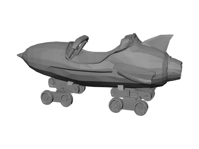 3D model for Cosmic Rocket Carriage