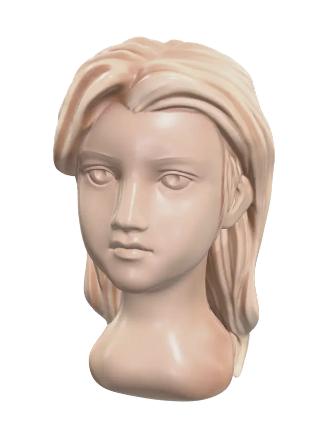 3D model for Low-Poly Anime Boy Hairstyles