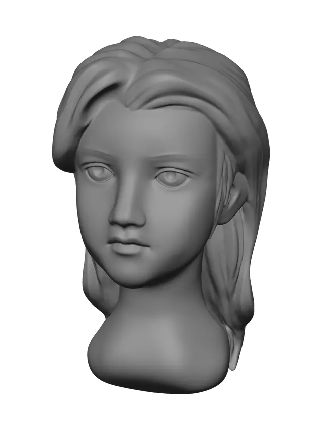 3D model for Low-Poly Anime Boy Hairstyles