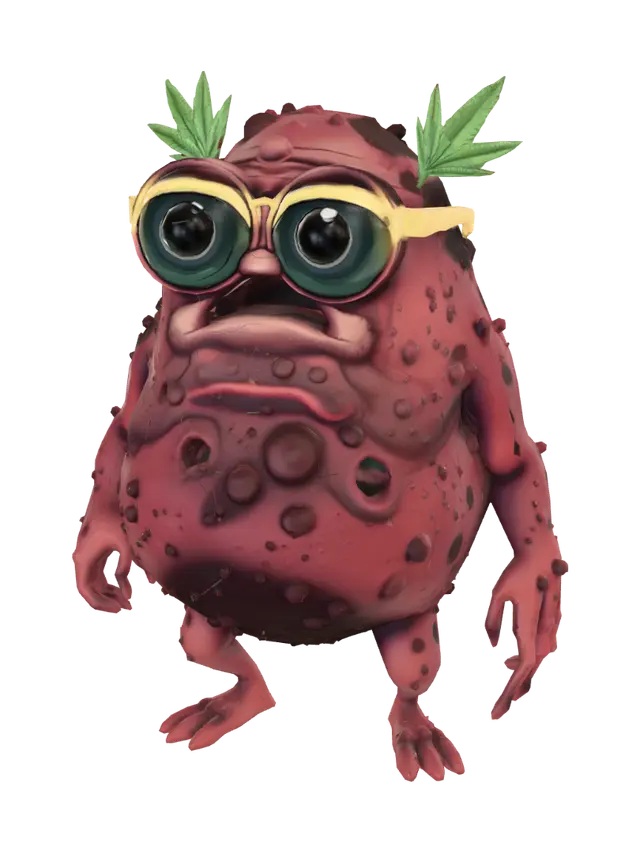 Sunglassed Spud - Mold 3D model, vytvořený pomocí AI