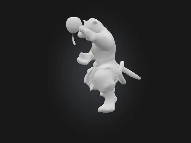3D model for Tiger Warrior, #PBR#
