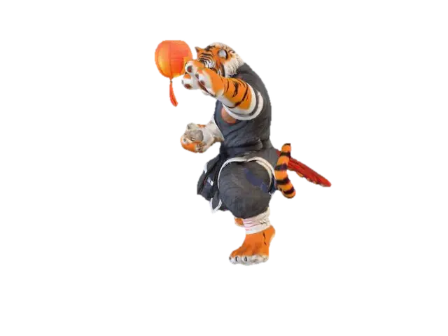 3D model for Tiger Warrior, #PBR#